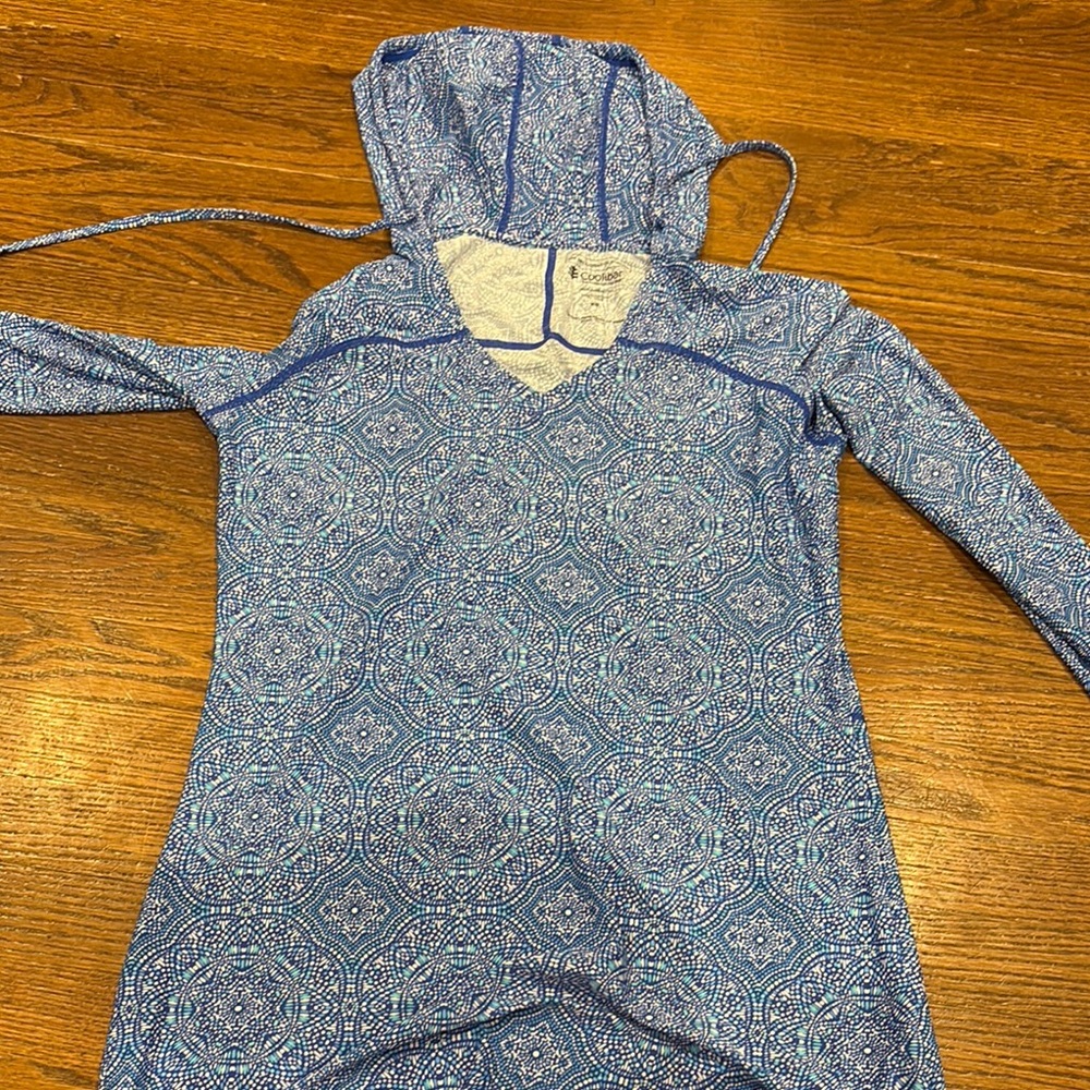 Coolibar Blue Patterned Women's Poncho